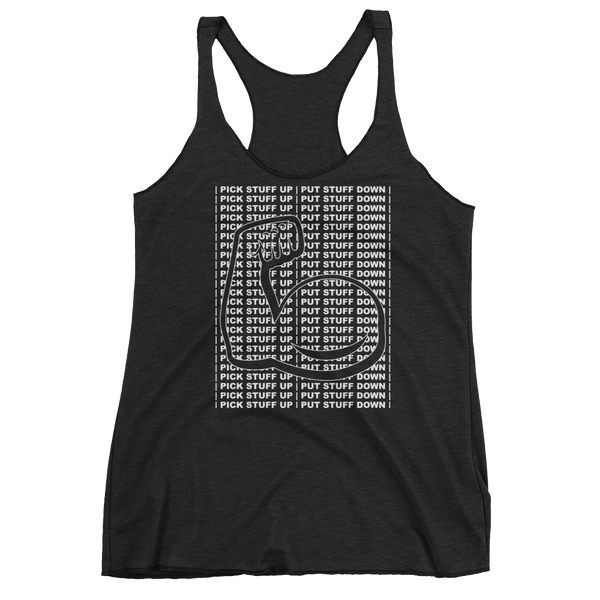 Ladies Pick Stuff Up Racerback Tank