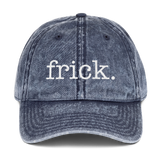 frickin vintage wash hat