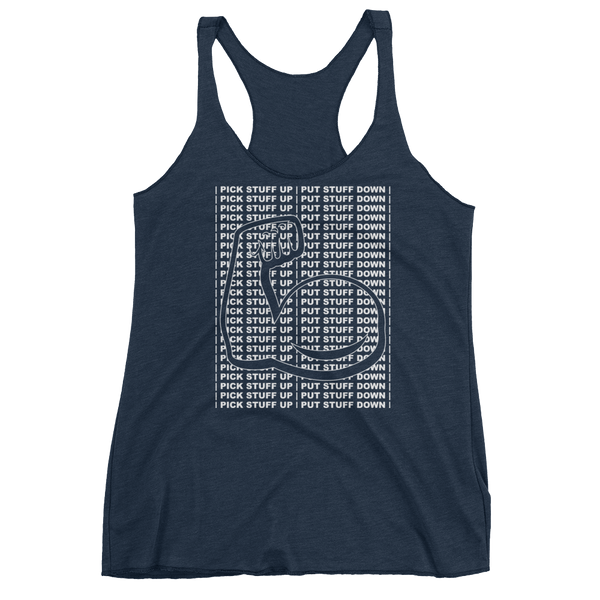 Ladies Pick Stuff Up Racerback Tank