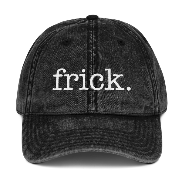 frickin vintage wash hat