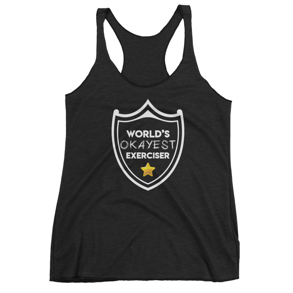 Ladies - World's Okayest Exerciser Racerback Tank